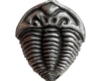 Trilobite Fossil Pewter Pin Badge - Hand Made in The United Kingdom