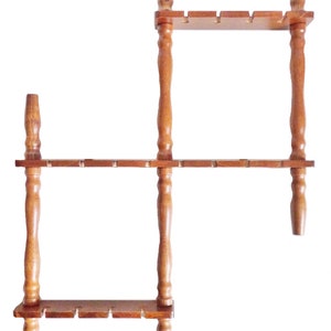 Wooden Collector&#39;s Spoon Display Rack For Sixteen 16 Spoons