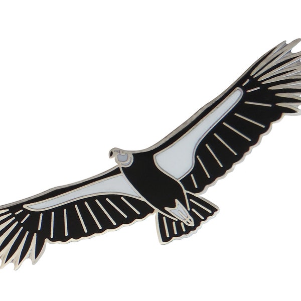 California Condor Bird Pin Badge