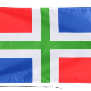 Groningen Flag with Eyelets or Rope and Toggle - Hand Made in the UK