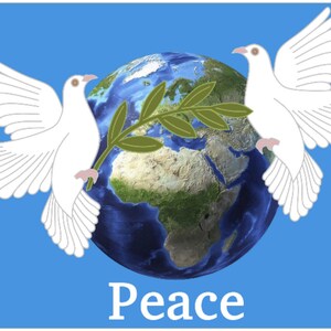 World Peace Doves 5&#39;x3&#39; Flag