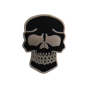 Black Skull Pin Badge