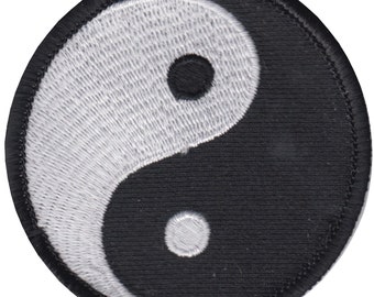 Yin & Yang Taoism Round Embroidered Patch