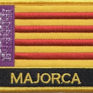 Majorca Flag Rectangular Embroidered Patch