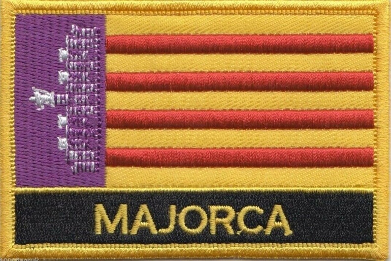 Majorca Flag Rectangular Embroidered Patch - Etsy