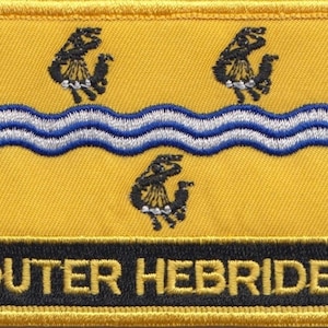 Outer Hebrides Flag Rectangular Embroidered Patch