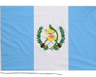 Guatemala Flag with Eyelets or Rope and Toggle - Hand Made in the UK