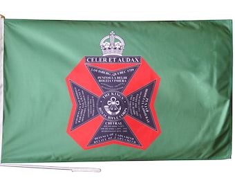 British Army Flag - King's Royal Rifle Corps - Hand Made in the UK - Various Sizes