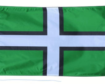 Devon Flag with Eyelets or Rope and Toggle - Hand Made in the UK
