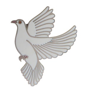 Dove Bird Pin Badge