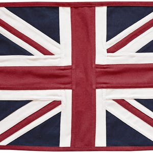 United Kingdom UK Union Jack Vintage Style Fully Sewn Cotton Flag - 49cm x 33cm - 2 Eyelets