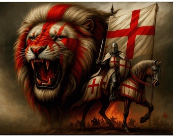 England World Cup Lion Pride St Georges Football Flag