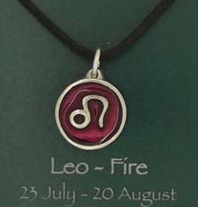 Leo Horoscope Star Sign Pewter Pendant - Hand Made in the United Kingdom