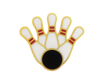 Ten-Pin Bowling Pin Badge