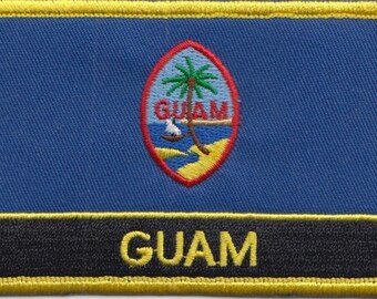Guam Flag Rectangular Embroidered Patch
