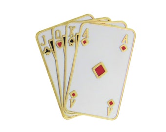 Playing Cards Pin Badge