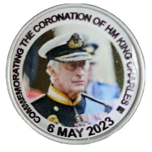 King Charles III Coronation 2023 Commemorative Pin Badge