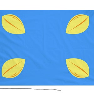 Hilversum City Flag with Eyelets or Rope and Toggle - Hand Made in the UK