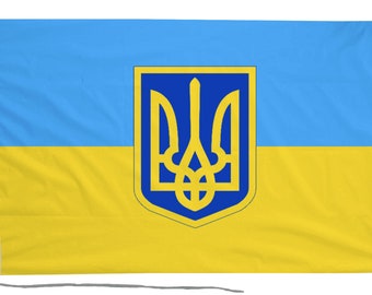 Ukraine Presidential at Sea Flag with Eyelets or Rope and Toggle - Hand Made in the UK