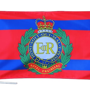 British Army Flag - Corps of Royal Engineers - Hand Made in the UK - Various Sizes
