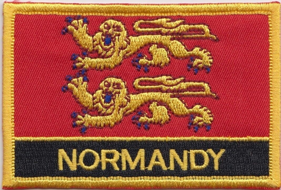 Lot De 2 Magnets écussons Normandie - Blason Régional, 4x5 Cm, Magnétique, Fait Main En France