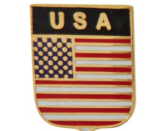 United States of America USA Flag Pin Badge