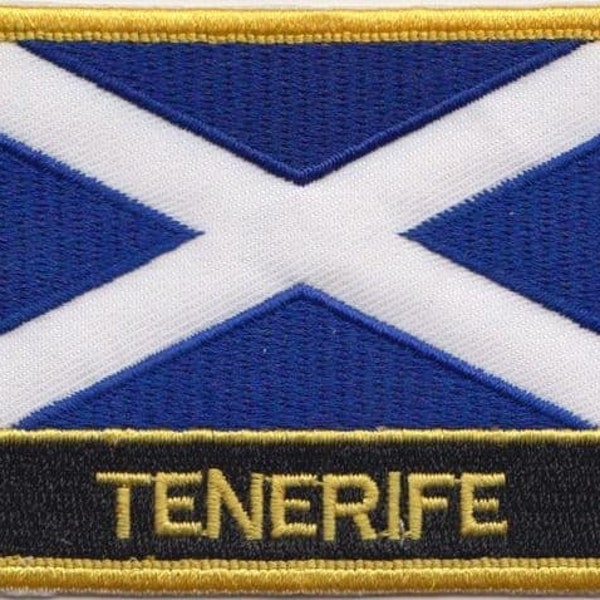 Tenerife Canary Islands Flag Rectangular Embroidered Patch