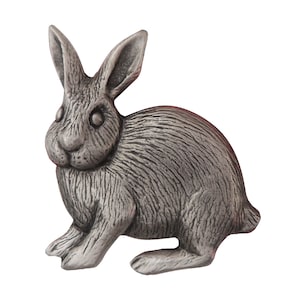 Bunny Rabbit Pewter Brooch - Hand Made in the United Kingdom