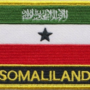Somaliland Flag Rectangular Embroidered Patch