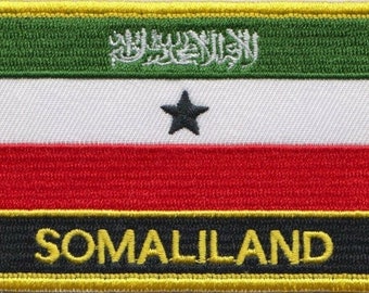 Somaliland Flag Rectangular Embroidered Patch