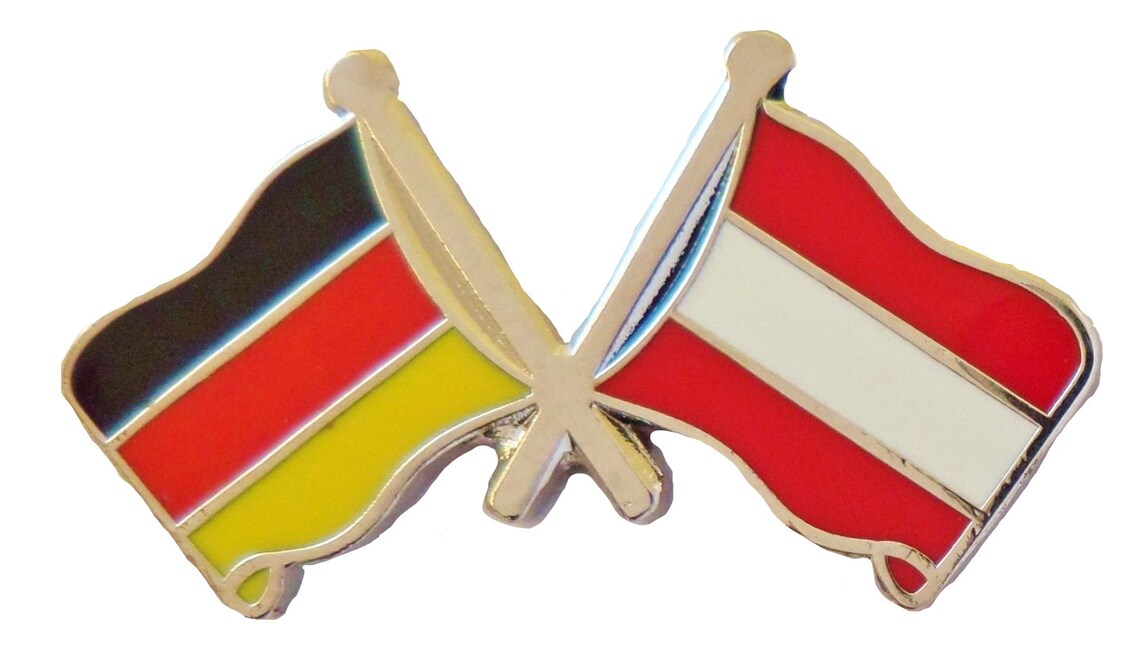 Deutschland und Österreich Flagge Freundschaft Pin Abzeichen - Etsy.de