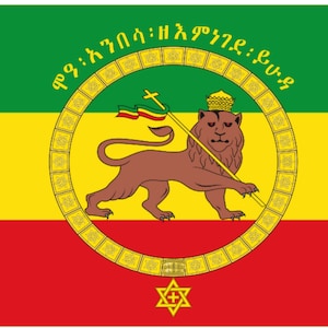 HIM Haile Selassie Ethiopian Imperial Standard Rastafarian 5'x3' Flag