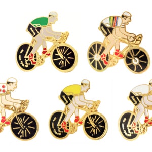 Tour de France Cycling Pin Badge - 5 colours to choose from