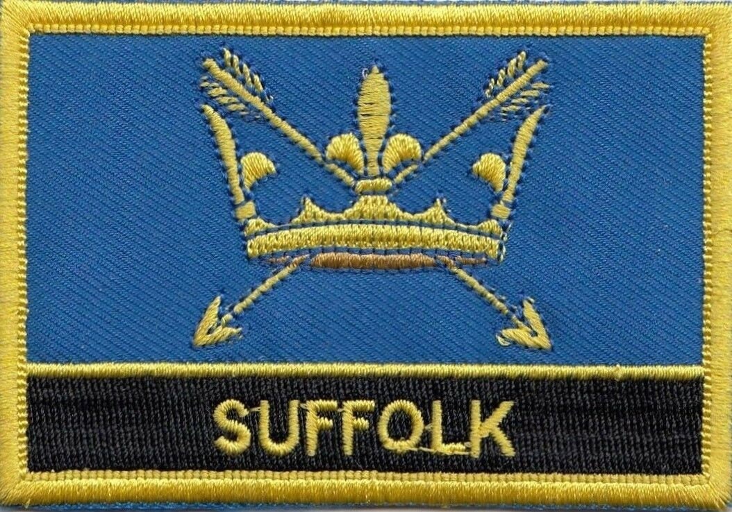 Suffolk County Flag Rectangular Embroidered Patch