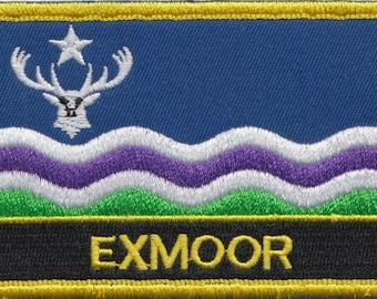 Exmoor National Park Flag Rectangular Embroidered Patch