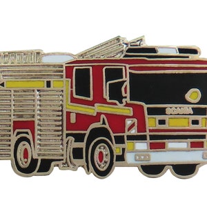 Fire Engine Pin Badge - Dual-Purpose Ladder DPL Appliance