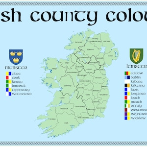 Ireland GAA County Colours Map 5'x3' Flag