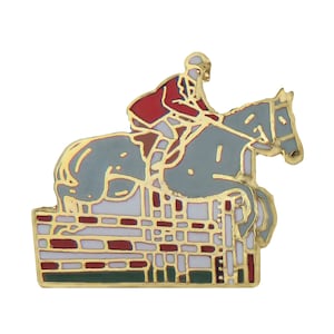 Show Jumping Pin Badge