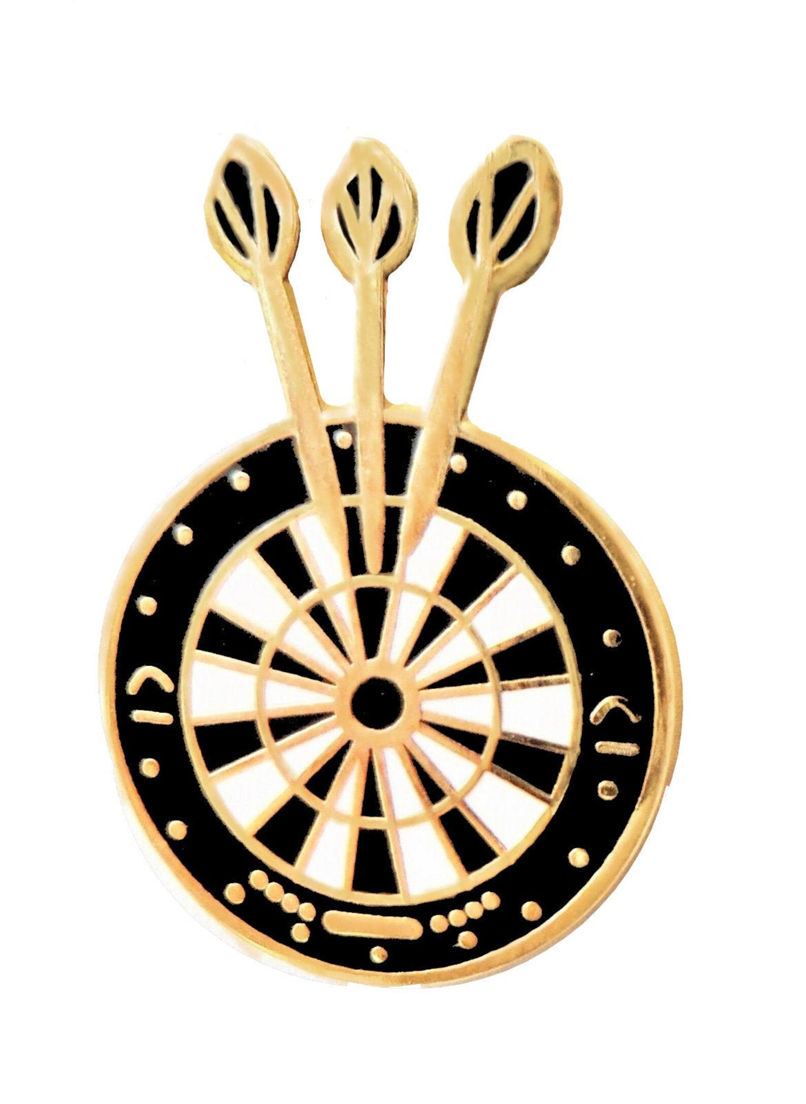 Darts & Dartboard 180 Pin Badge Etsy