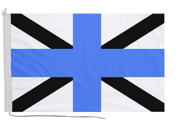 Buy Estonia Naval Jack Flag With Eyelets or Rope and Toggle Hand