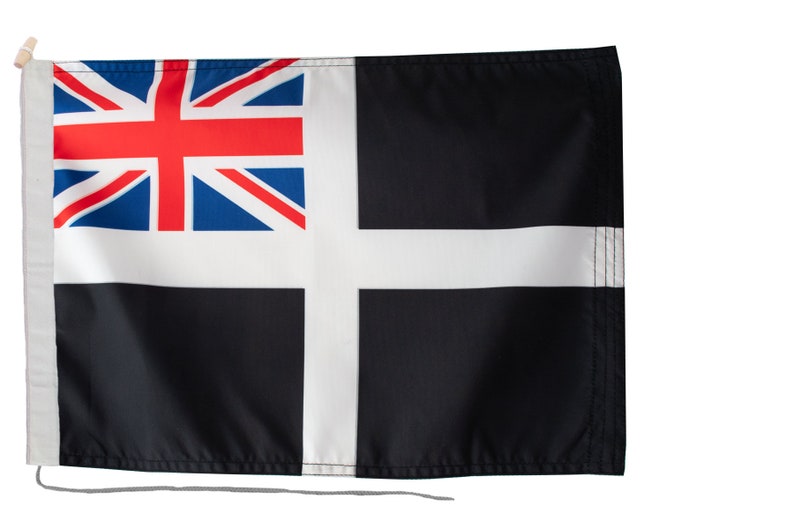 Cornwall Ensign Boat Flag With Rope and Toggle - Exclusive to 1000flags ...