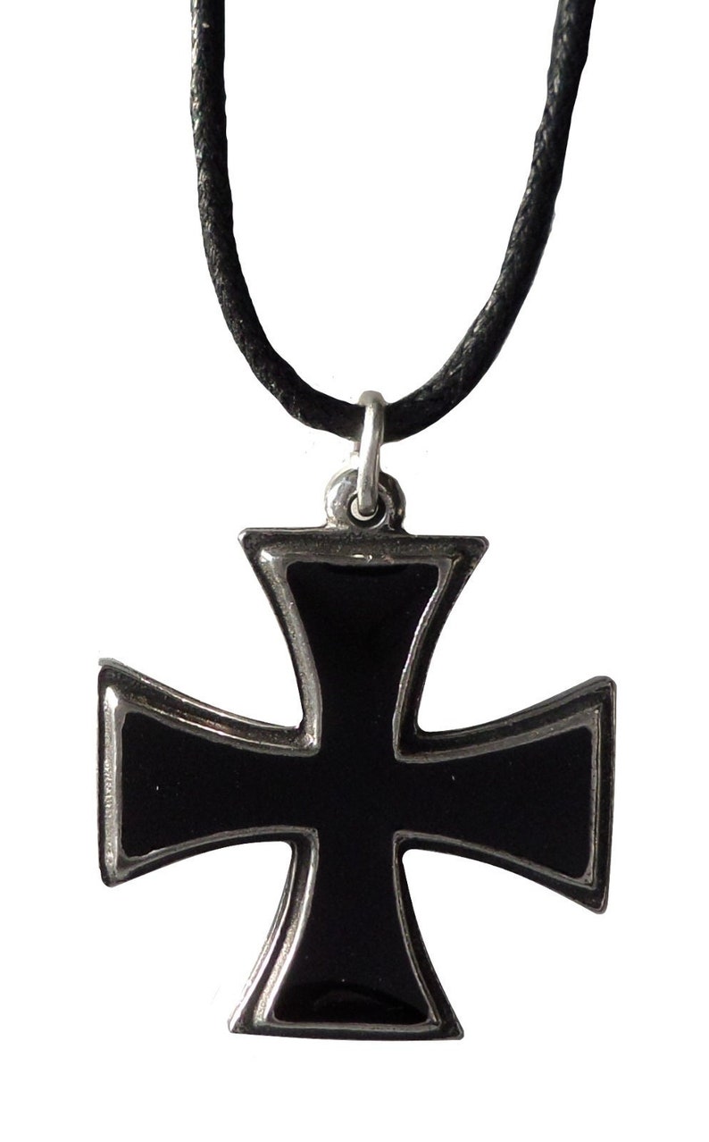 Knights Templar Cross-pattée Masonic Freemasonry Pewter & Black Enamel ...