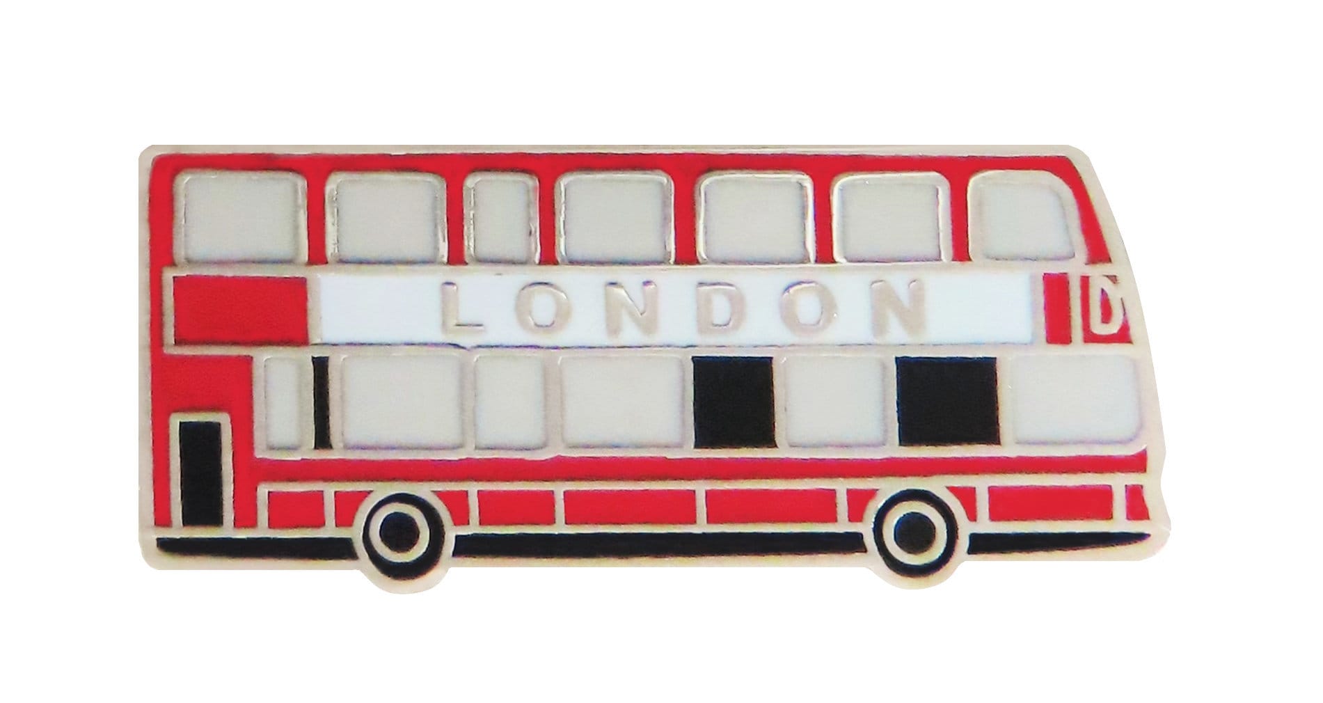 London Double Decker Bus Pin Badge - Etsy