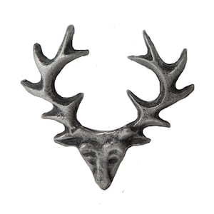 Reindeer Small Pewter Pin Badge - Hand Made in The United Kingdom