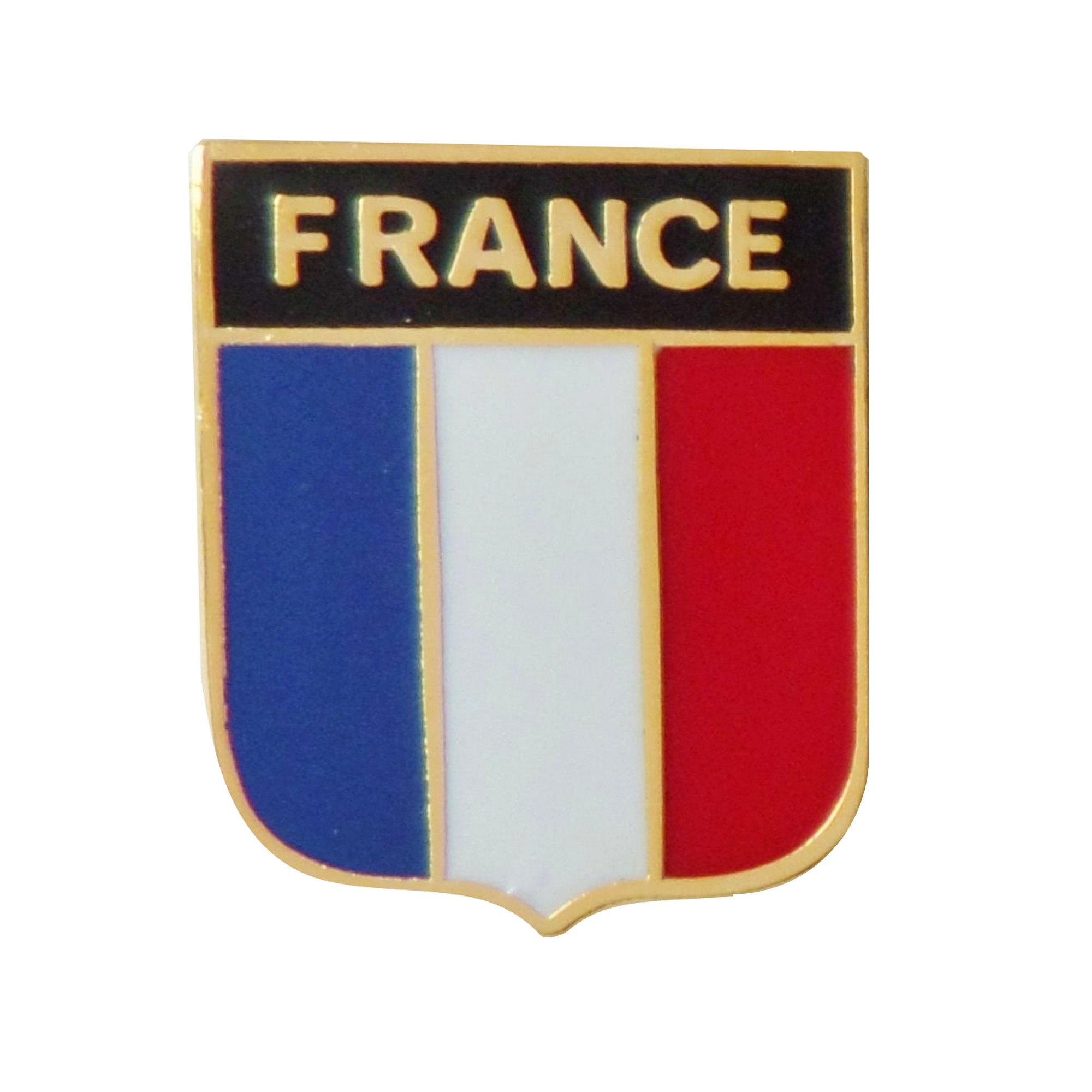 French Badge Meaning National Flag And Badges Stock Photo, Picture and  Royalty Free Image. Image 30780970.