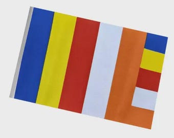 Buddhism Small Arts & Crafts Flag