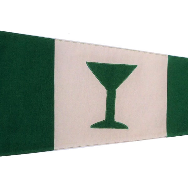 Gin Pennant Fully Sewn Vintage-Look Nautical Flag 30cm x 76cm
