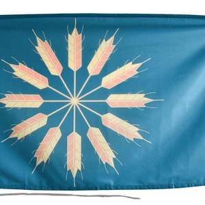 Tiree Tiriodh Flag with Eyelets or Rope and Toggle - Hand Made in the UK
