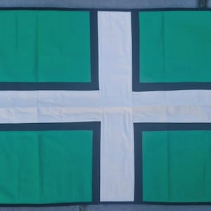 Devon County Cotton Flag - Vintage Style - 150cm x 75cm - 2 Eyelets
