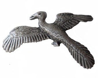 Archaeopteryx Dinosaur Pewter Pin Badge - Hand Made in The United Kingdom